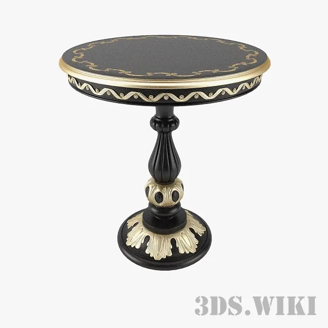 furniture - Round coffee table Modenese Gastone Art 12614 3D Model