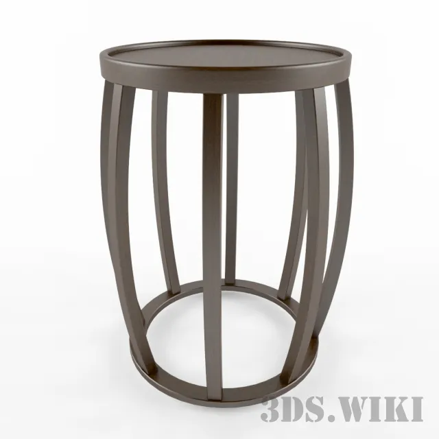 furniture - Round modern sideboard 3D Model