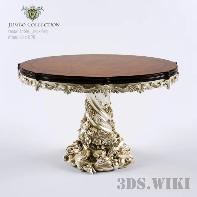 furniture - Round table Hermes REG-14rg Jumbo Collection 3D Model