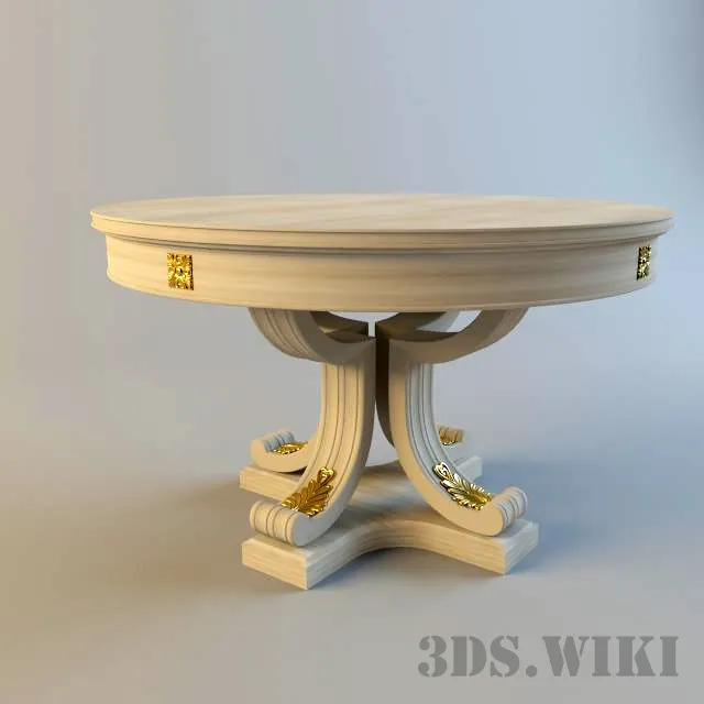 furniture - Round table Martini Mobili 3D Model