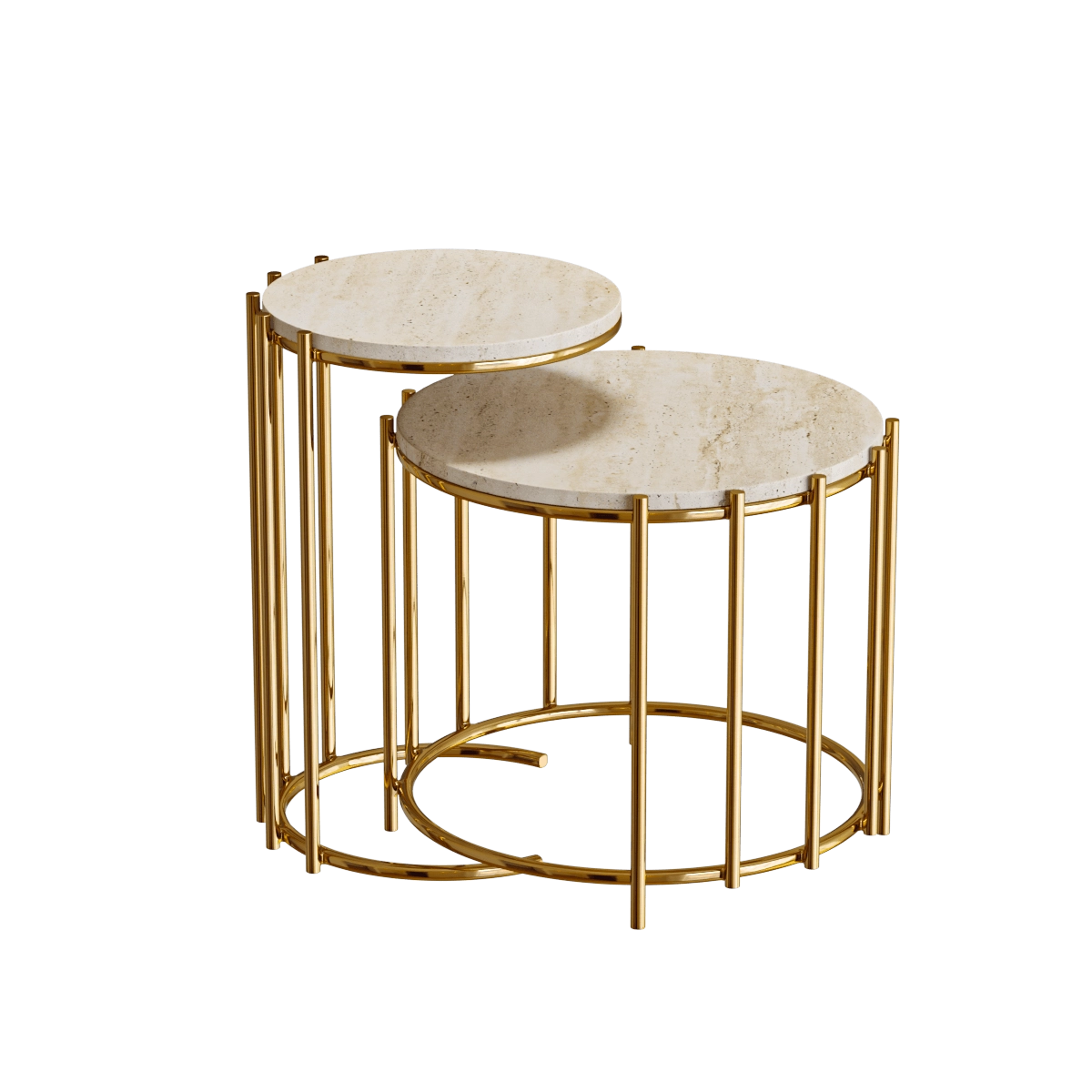 furniture - Round table Messina Nesting 3D Model