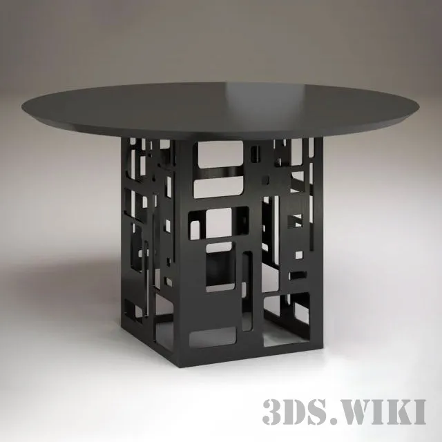 furniture - Round table Velasca 3D Model