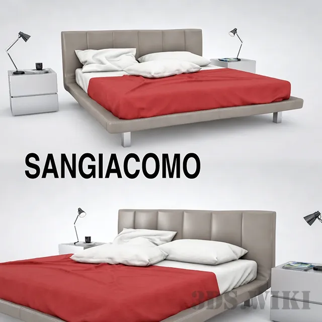 furniture - San Giacomo Sirio bed 3D Model