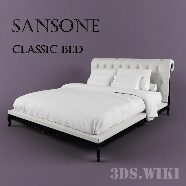 furniture - Sansone Classic Beds 3D Model