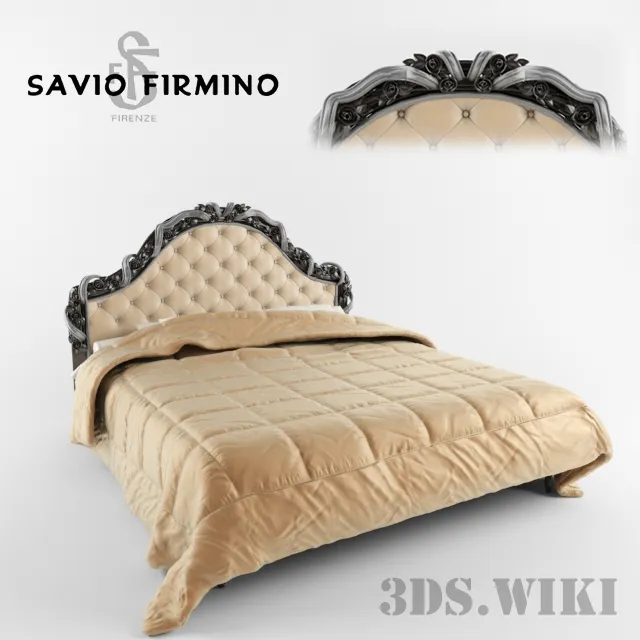 furniture - Savio Firmino Firenze bed 3D Model
