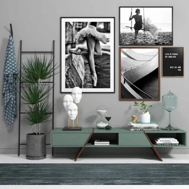 furniture - Scandinavian set 3D Model