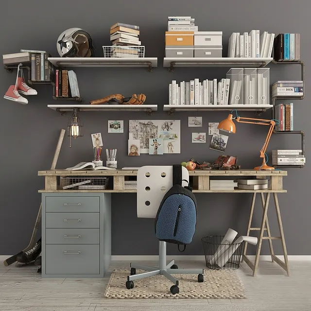 furniture - School Set 3D Model