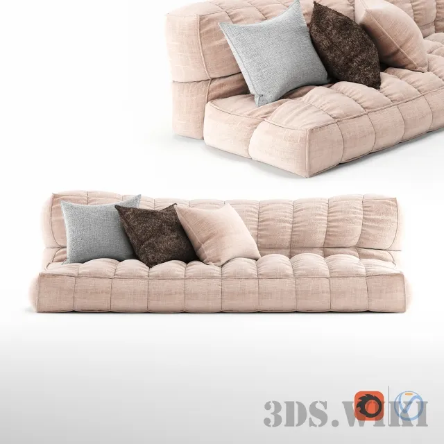 furniture - Seat Pillow Set 3D Model