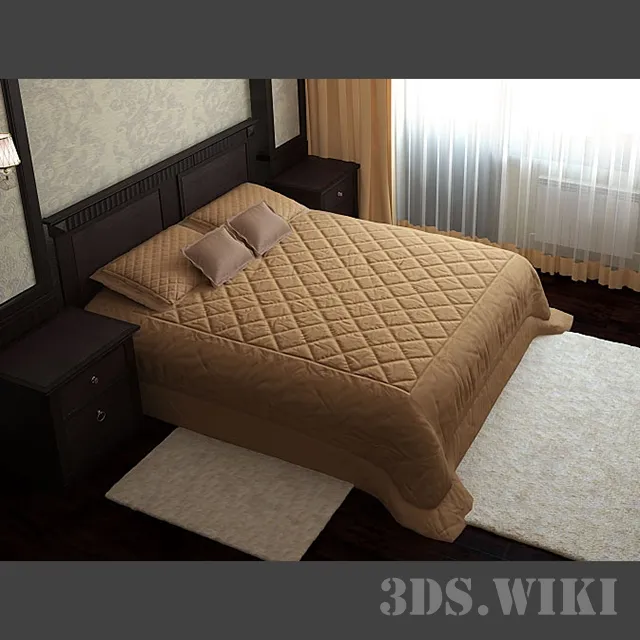 furniture - SELVA bed 3D Model
