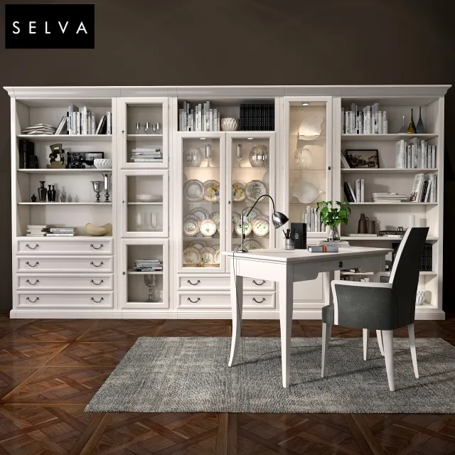 furniture - Selva bookcase Mirabeau 3D Model
