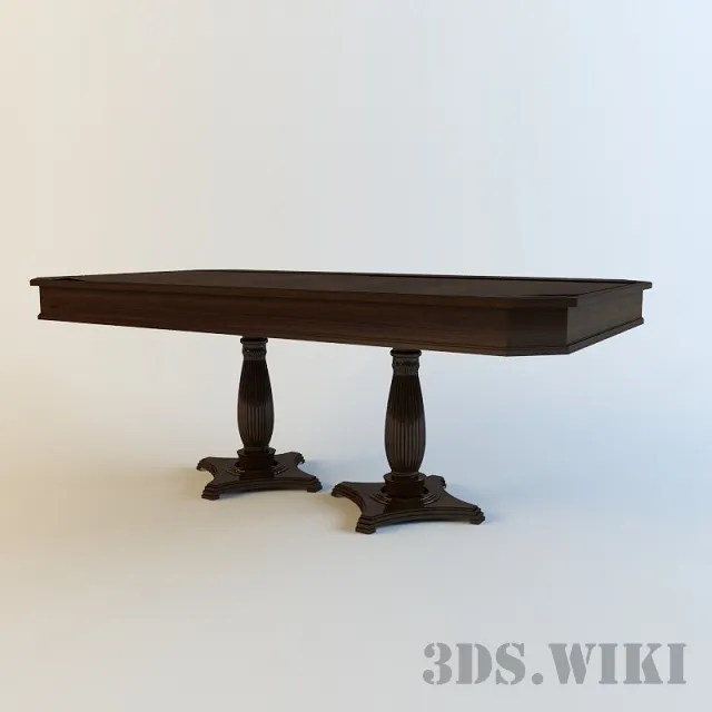furniture - Selva table with two legs 3D Model