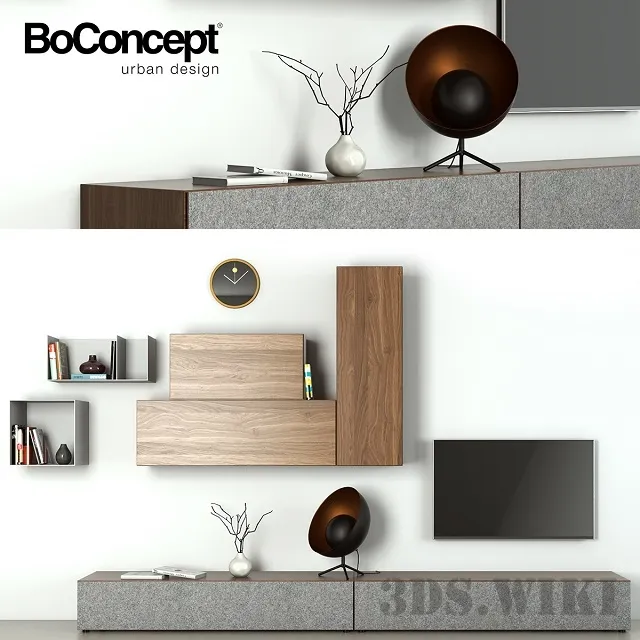 furniture - Set Boconcept Lugano 3D Model