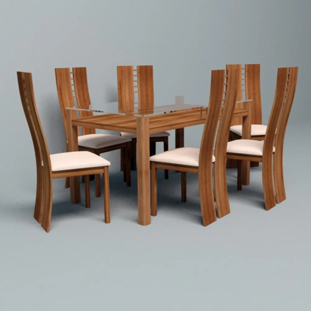 furniture - Set of table and chairs 3D Model