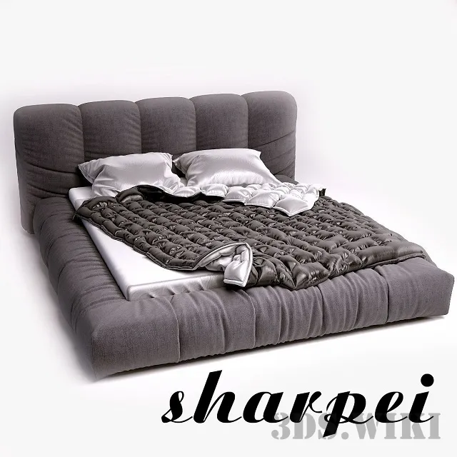 furniture - Sharpei bed (Sharpei) SMA factory 3D Model