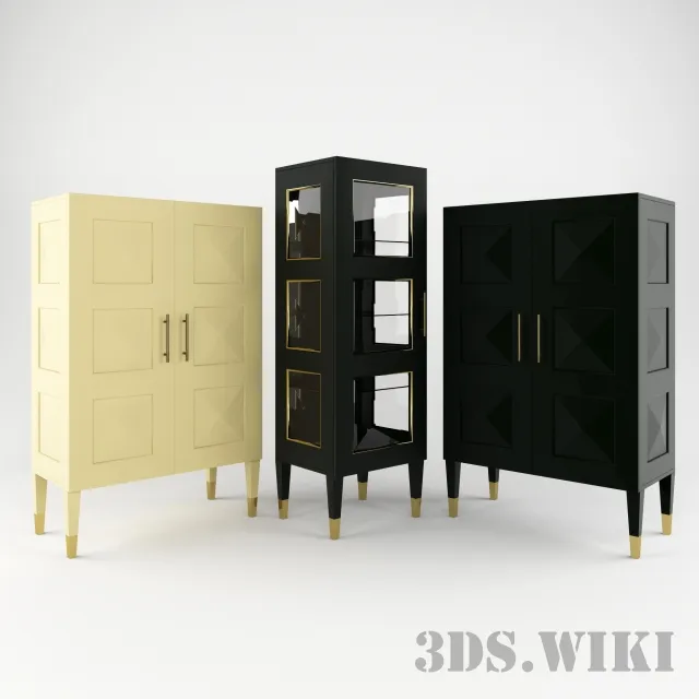 furniture - Showcase "V001" Homemotions 3D Model
