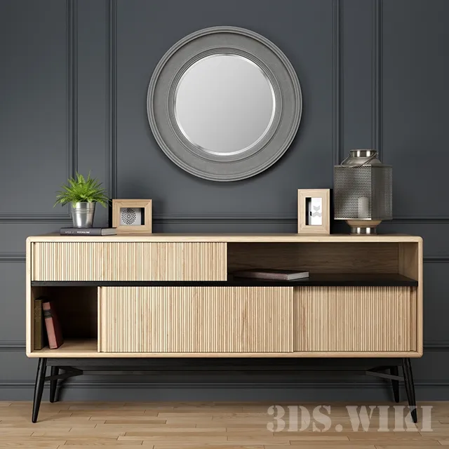 furniture - Sideboard 1 Hendrix dresser by Julia Grup 3D Model