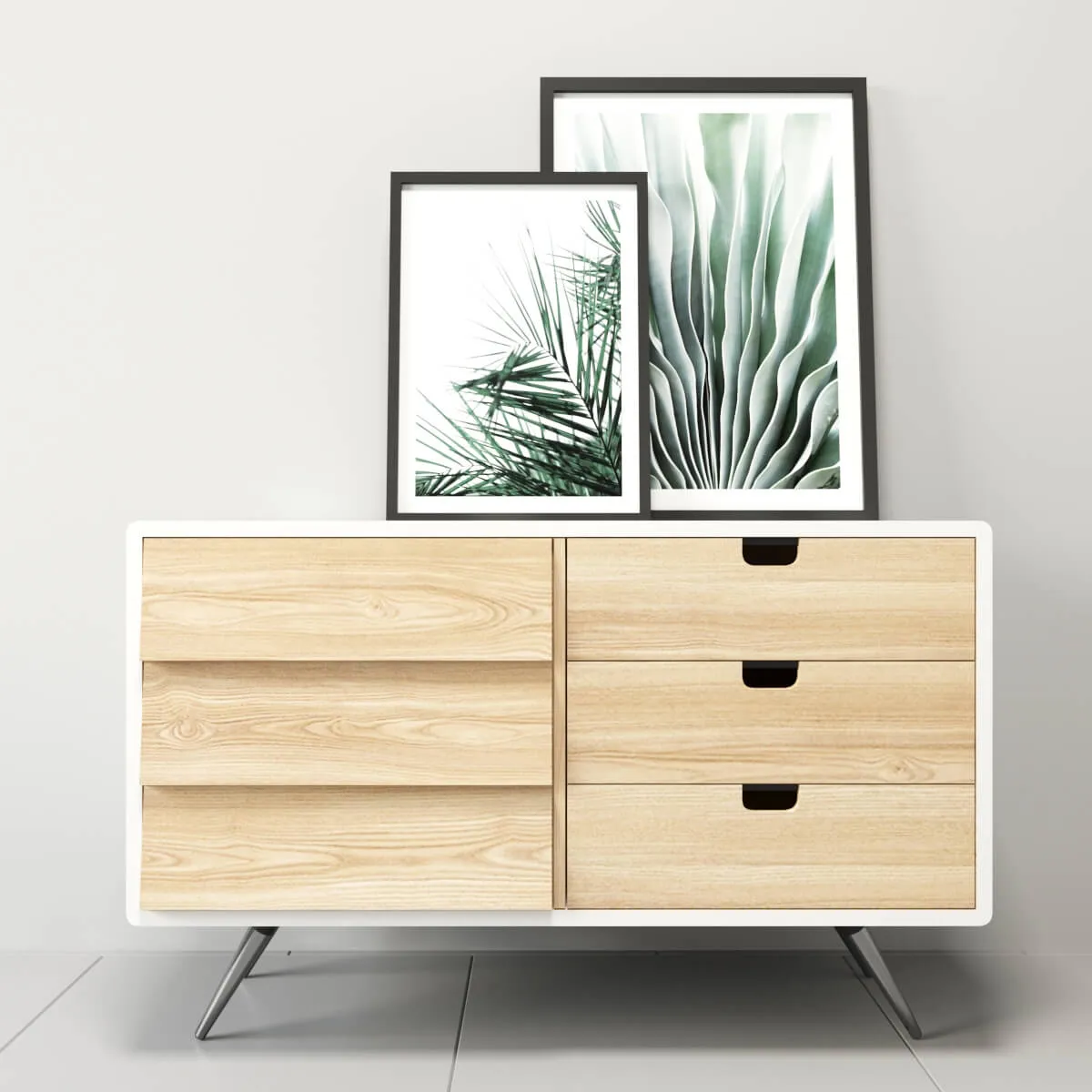 furniture - Sideboard with pictures 09 3D Model