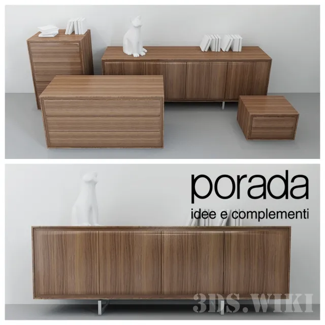 furniture - Sideboards and dressers Porada Hamilton 3D Model