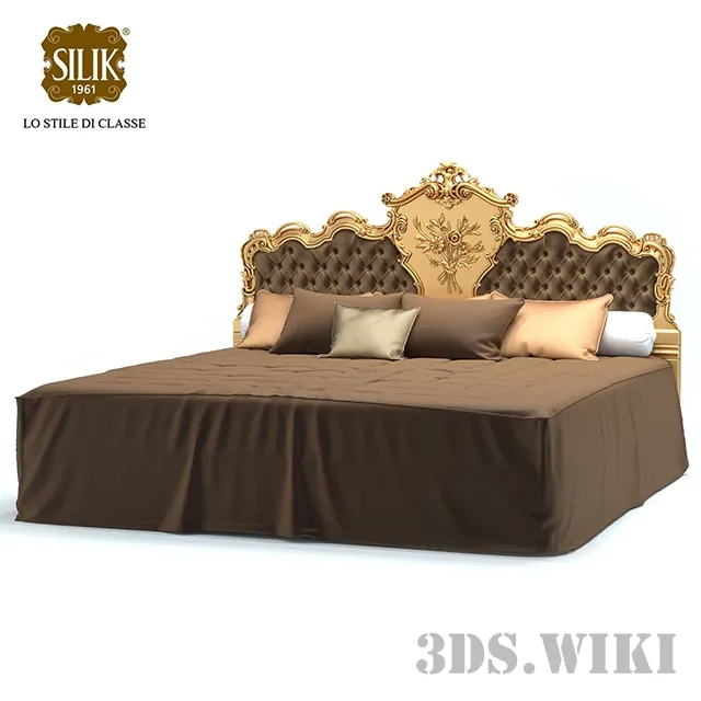 furniture - Silik King Size Bed Venere 3D Model