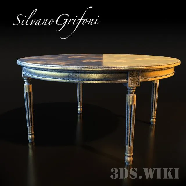 furniture - Silvano Grifoni old round table 3D Model