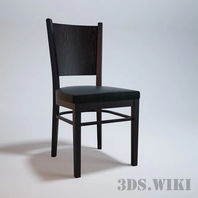 furniture - Simple beautiful wooden chair 3D Model