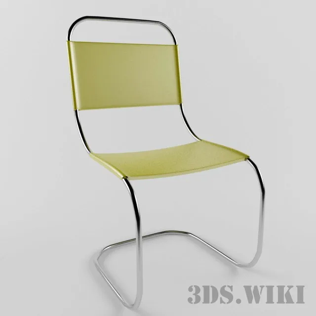 furniture - Simple tube and fabric chair 3D Model