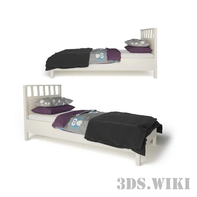 furniture - Single Hoff Bed - Sherlock (Sherlock) 3D Model