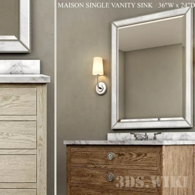 furniture - Single vanity sink Maison 3D Model