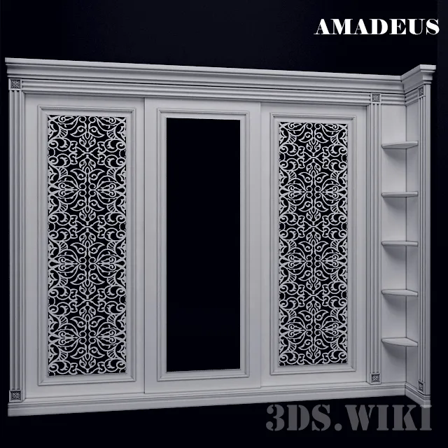 furniture - Sliding wardrobe Amadeus 3D Model