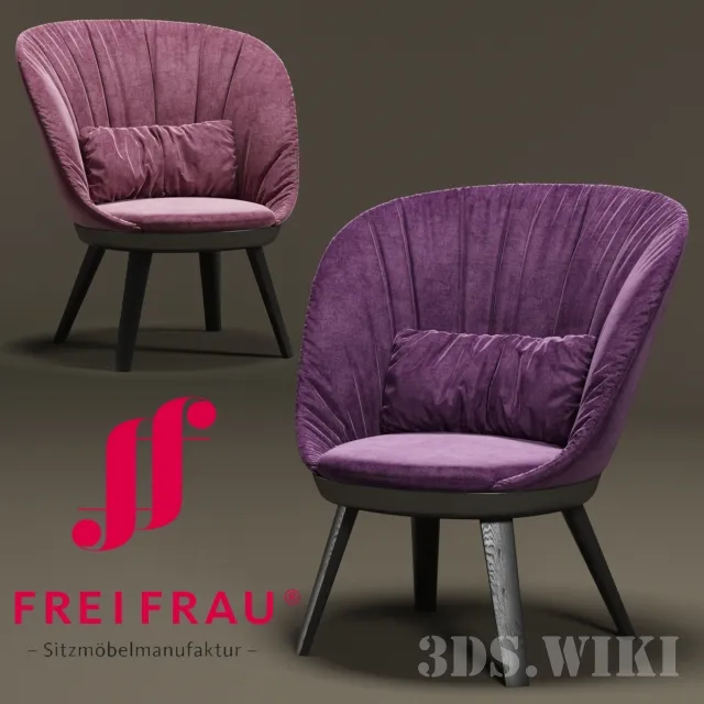 furniture - Small armchair Romy Collection By Freifrau 3D Model