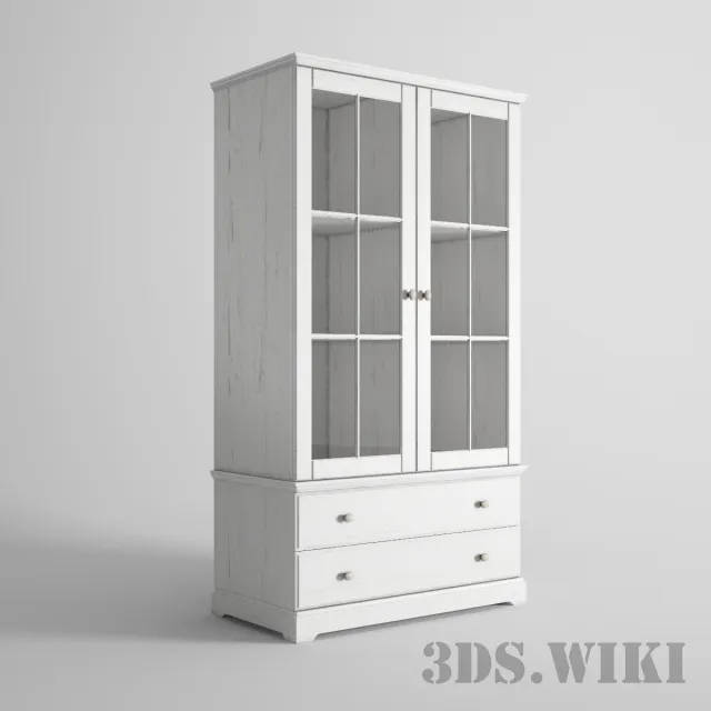 furniture - Small Bookcase Showcase 3D Model