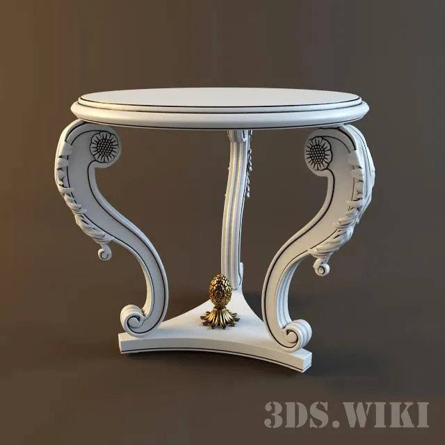 furniture - Small classic table 3D Model