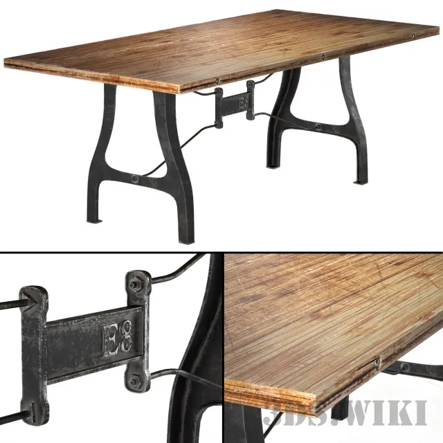 furniture - Small dining table Nuevo V4 A-Leg 3D Model