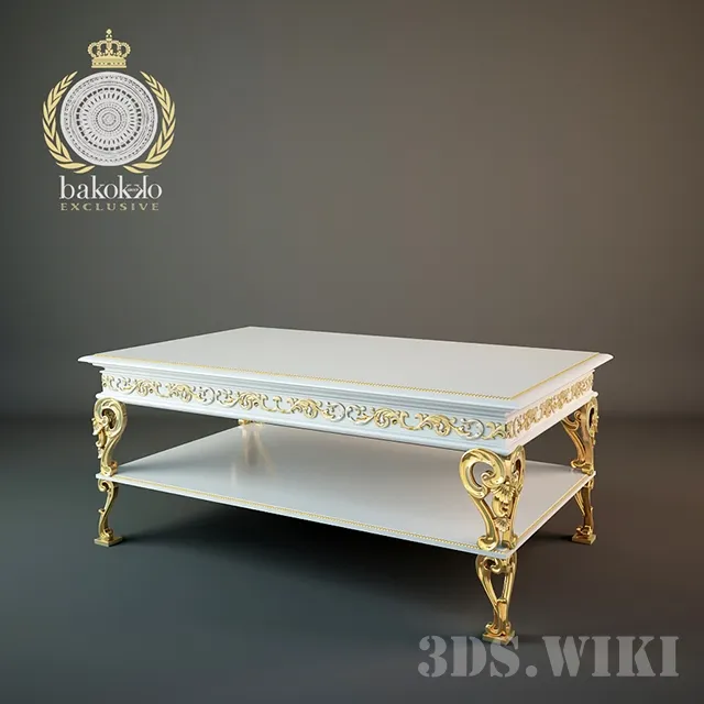 furniture - Small table Tavolino Bakokko 3D Model