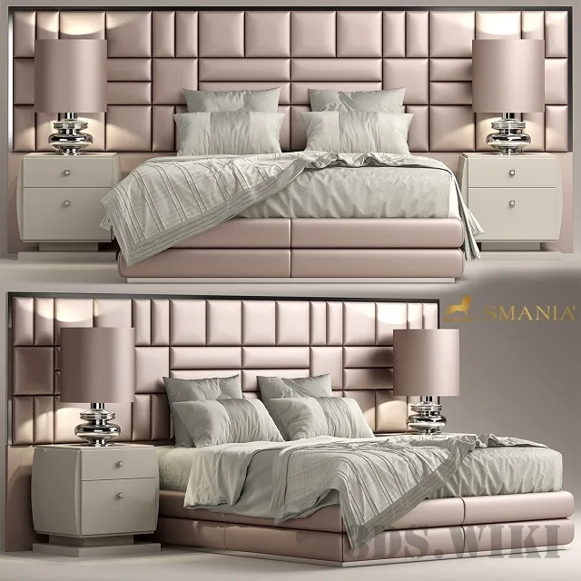 furniture - Smania Caesar Train 360 bed 3D Model