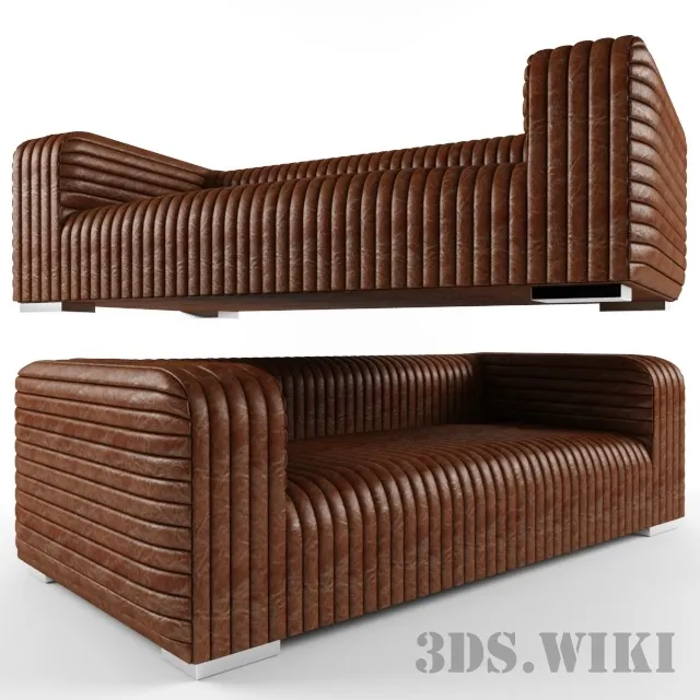 furniture - Sofa 3 Seater Malibu 3D Model