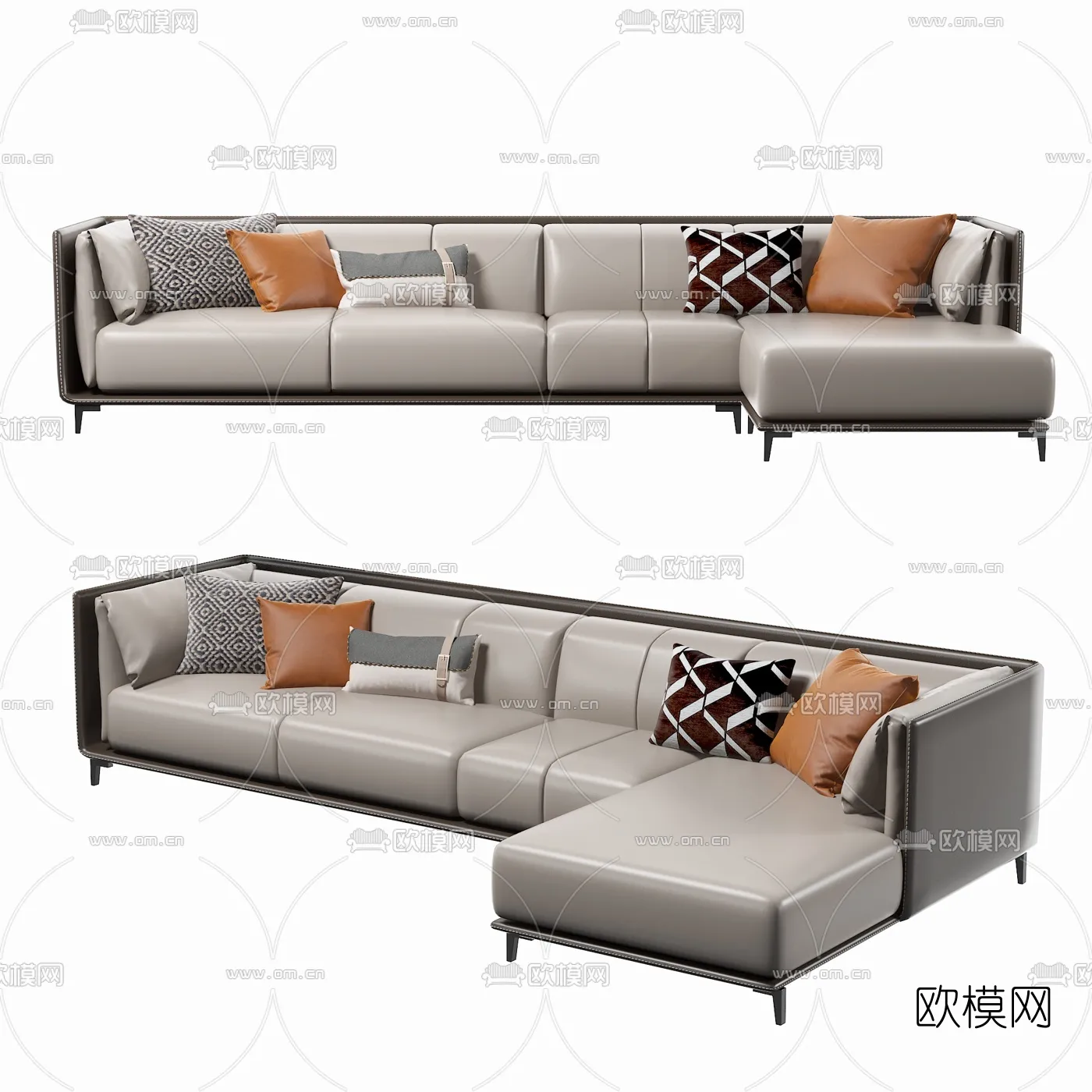 FURNITURE - SOFA - 3D Model For Interior Design - 11070