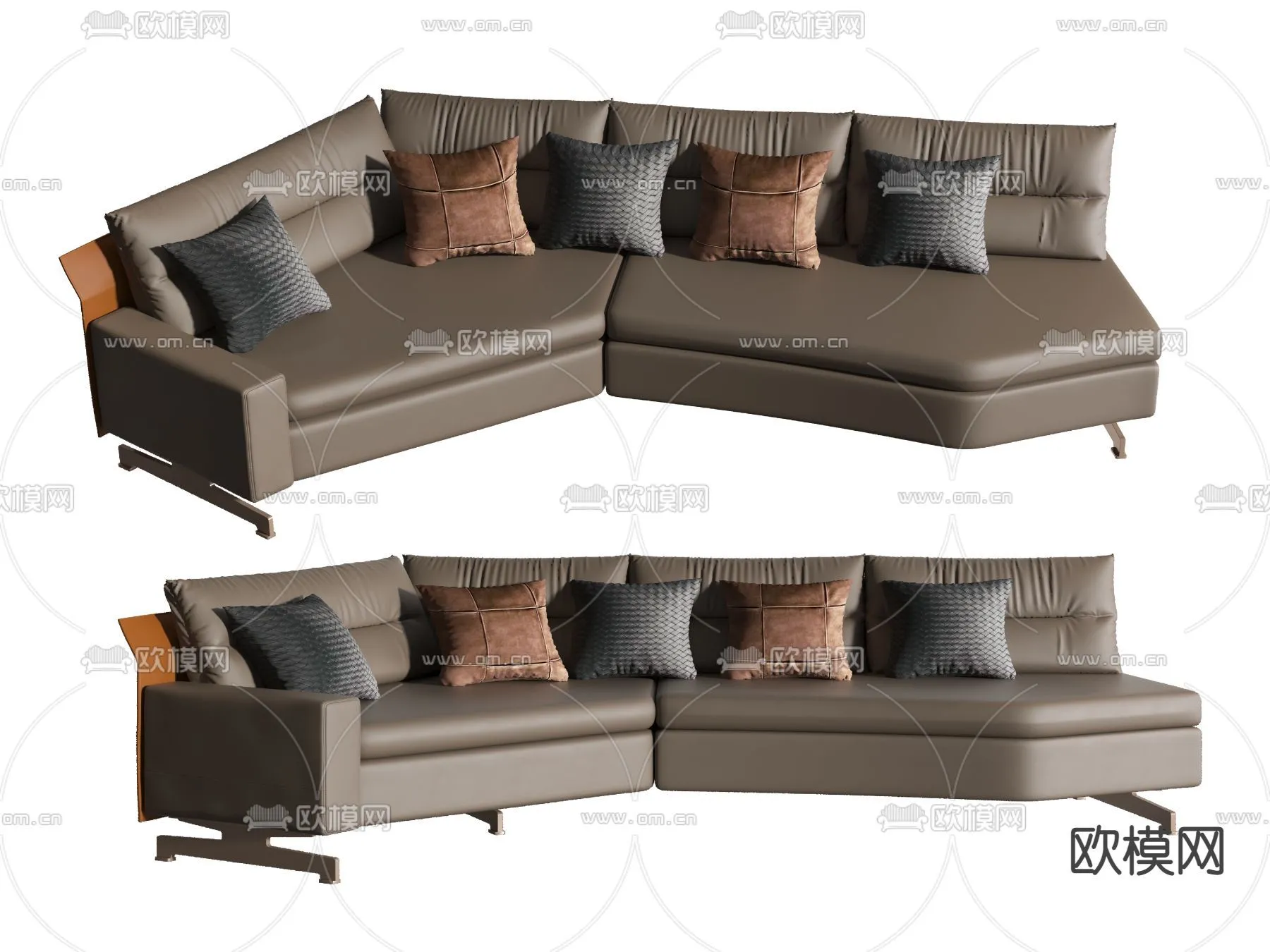 FURNITURE - SOFA - 3D Model For Interior Design - 11088