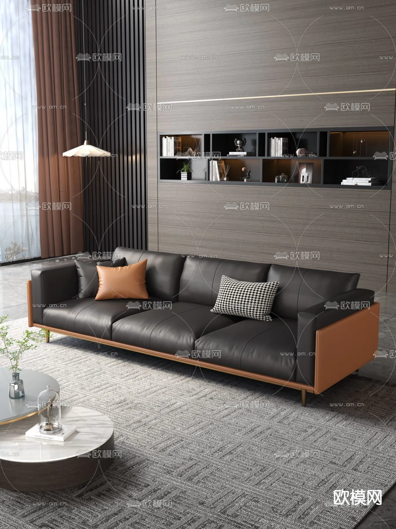 FURNITURE - SOFA - 3D Model For Interior Design - 11103