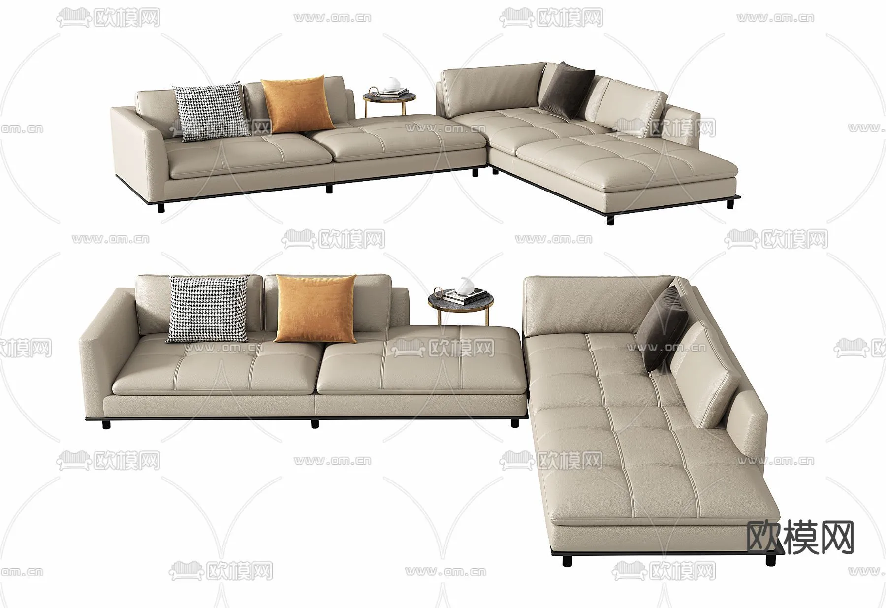 FURNITURE - SOFA - 3D Model For Interior Design - 11112