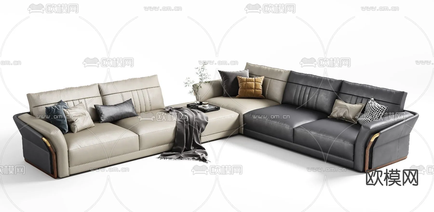 FURNITURE - SOFA - 3D Model For Interior Design - 11113