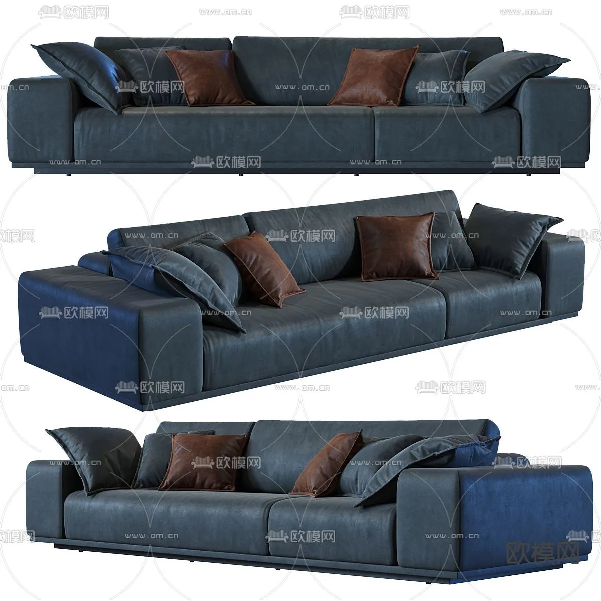 FURNITURE - SOFA - 3D Model For Interior Design - 11121