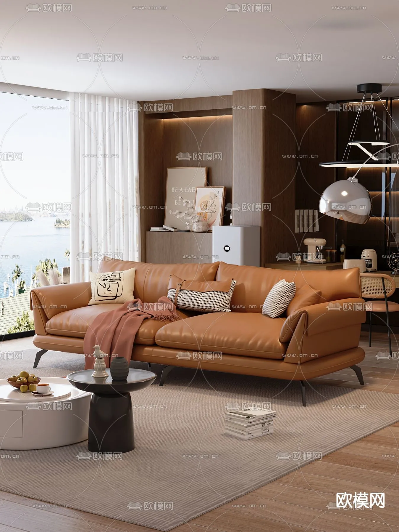 FURNITURE - SOFA - 3D Model For Interior Design - 11126