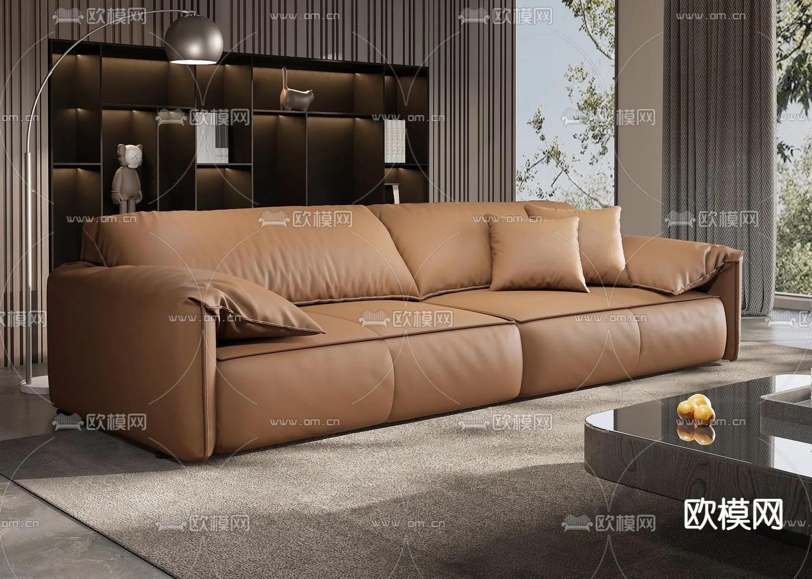 FURNITURE - SOFA - 3D Model For Interior Design - 11138