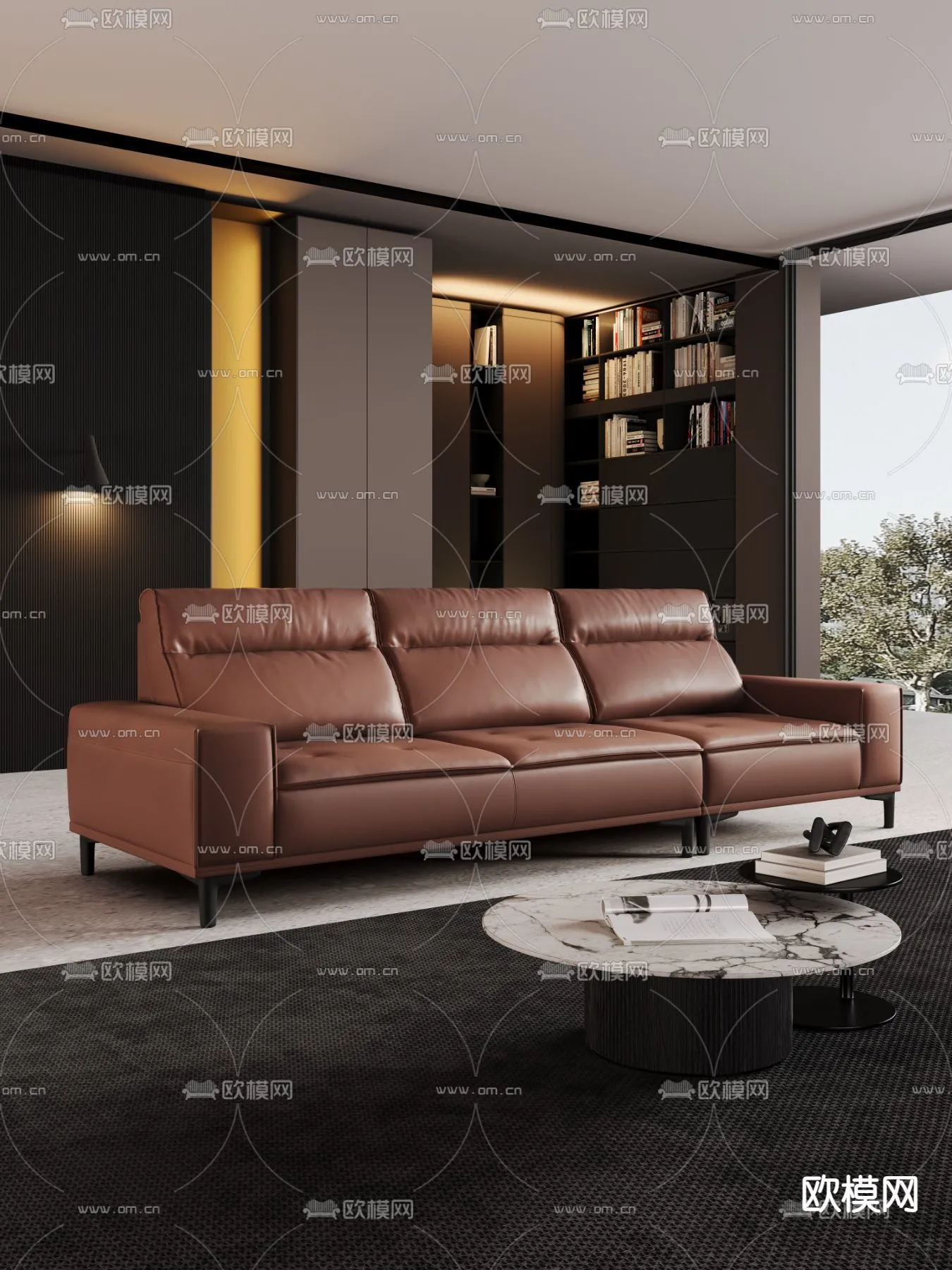 FURNITURE - SOFA - 3D Model For Interior Design - 11139