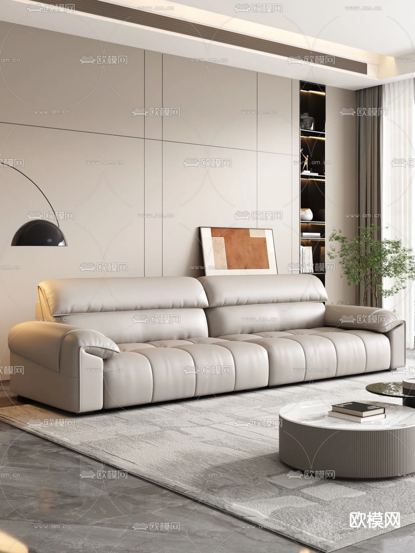 FURNITURE - SOFA - 3D Model For Interior Design - 11151