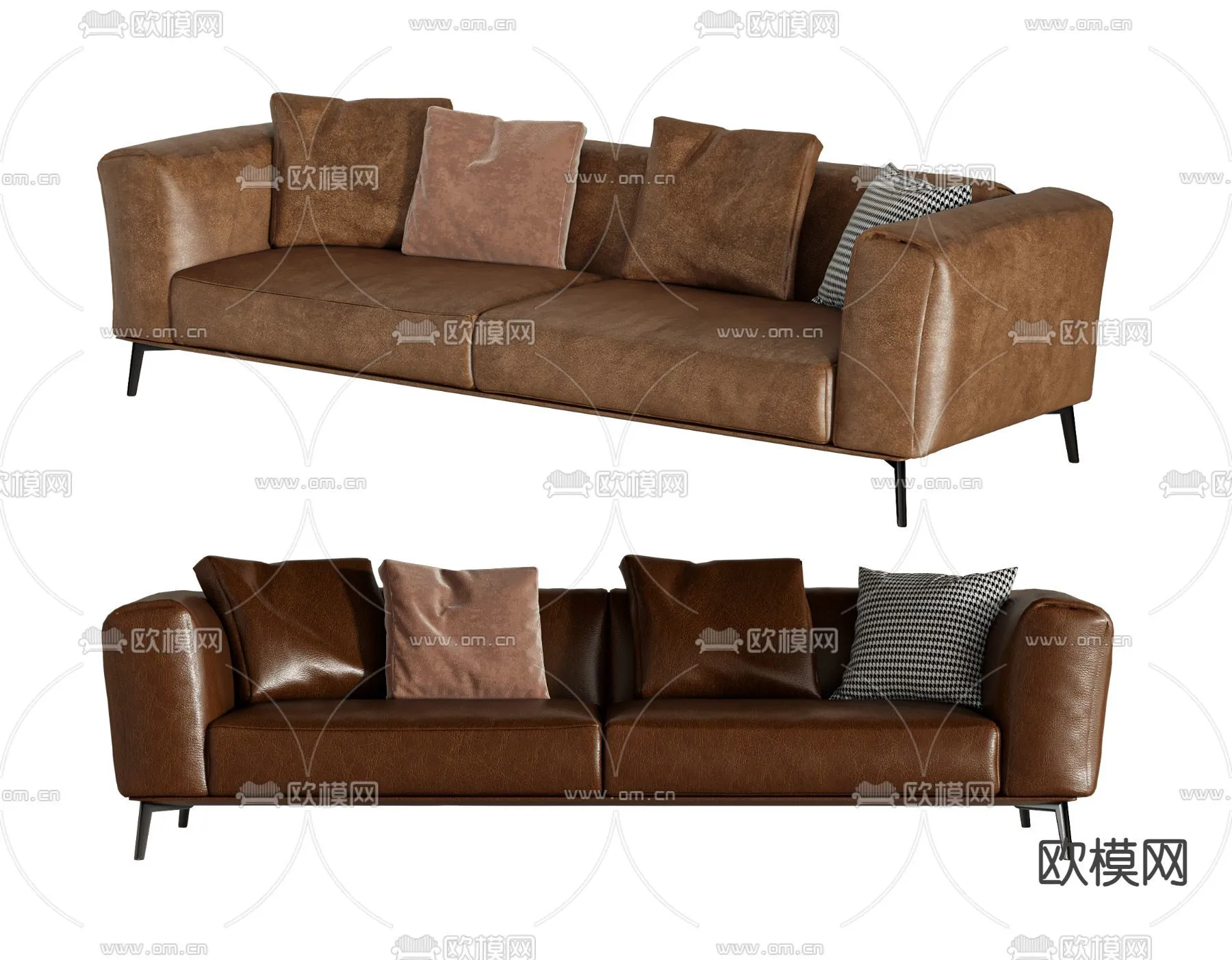 FURNITURE - SOFA - 3D Model For Interior Design - 11156