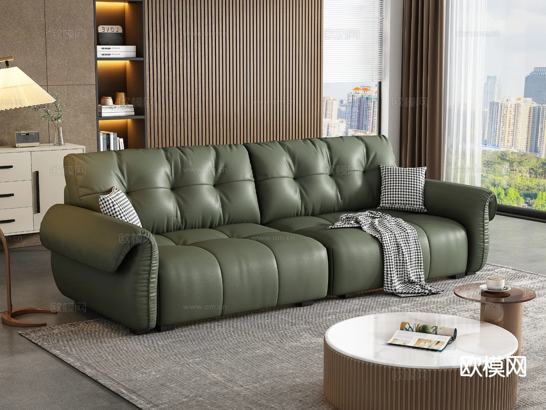 FURNITURE - SOFA - 3D Model For Interior Design - 11162