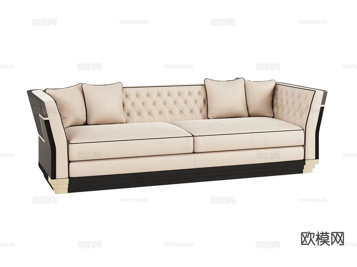 FURNITURE - SOFA - 3D Model For Interior Design - 11165