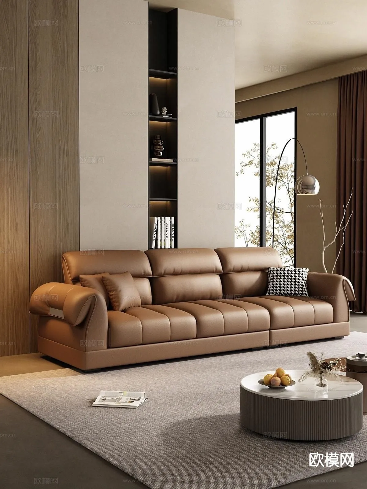 FURNITURE - SOFA - 3D Model For Interior Design - 11166